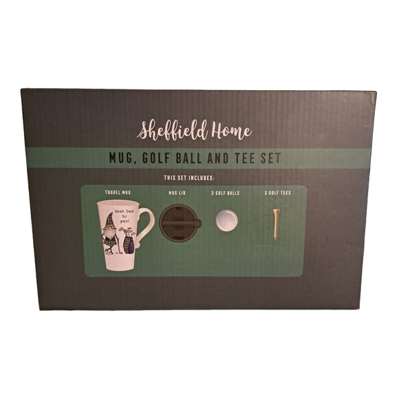 Sheffield Home Best Dad By Par Mug, Golf Ball & Tee Set - Picture 2 of 2